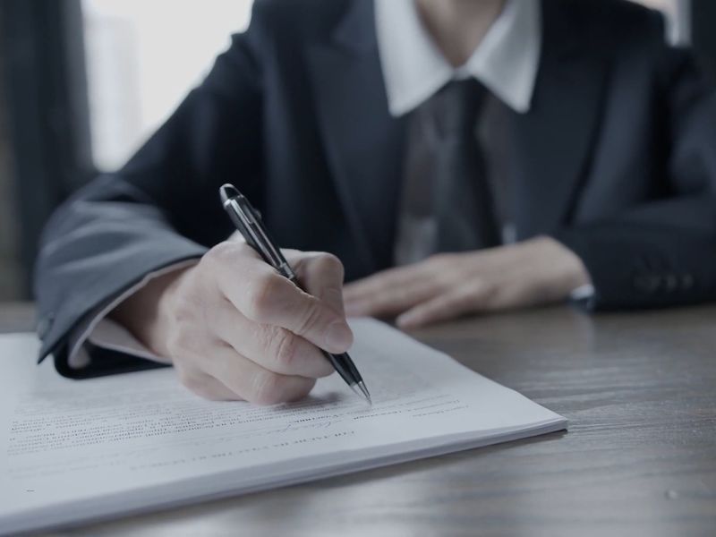 javni beležnik potpisuje papire