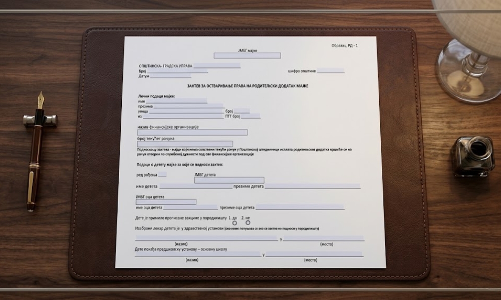 uplata roditeljskog dodatka